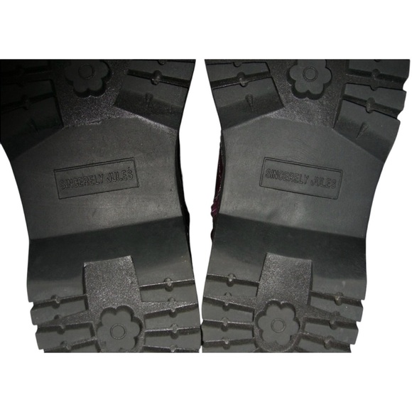 Sincerely Jules Boots Combat Glossy Grunge Goth alt egirl Punk Harley 90s Bratz - Picture 14 of 16